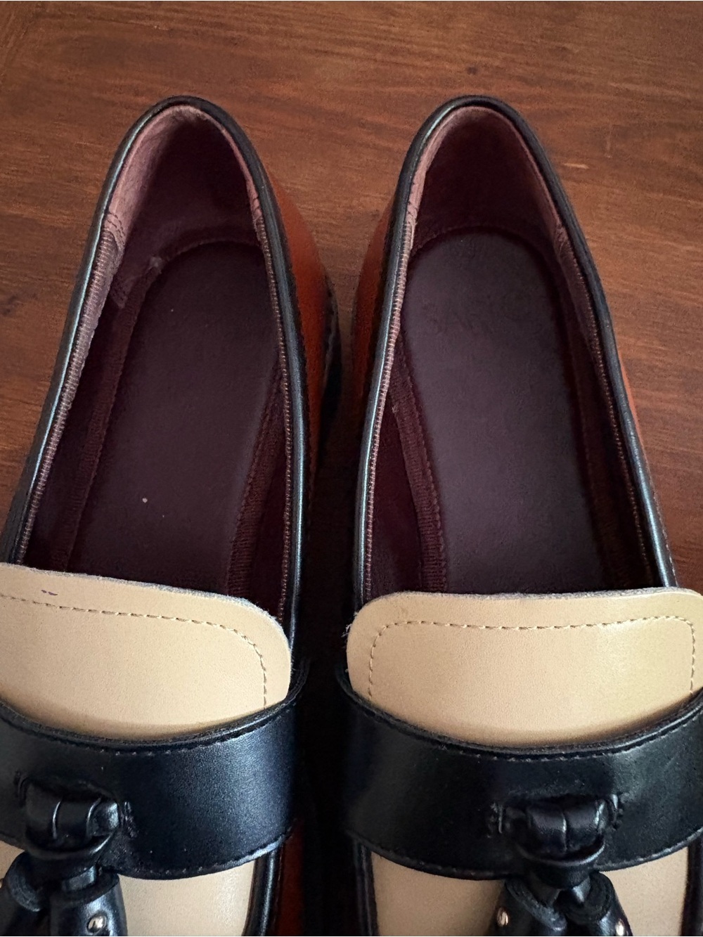 Sarto by Franco Sarto Balinna Slip On Tasseled Loafer Lug Sole Tri Tone Sz 6 - Picture 3 of 8